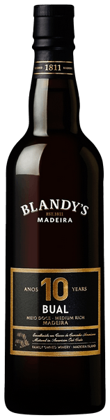 Blandy's 10 Year Old Bual Madeira (Medium Rich)