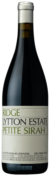 Ridge Vineyards Lytton Estate Petite Sirah